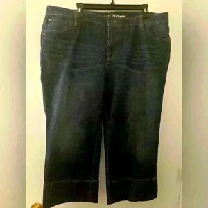 Apt 9 Capri jeans with large cuffs women’s size 20 W
